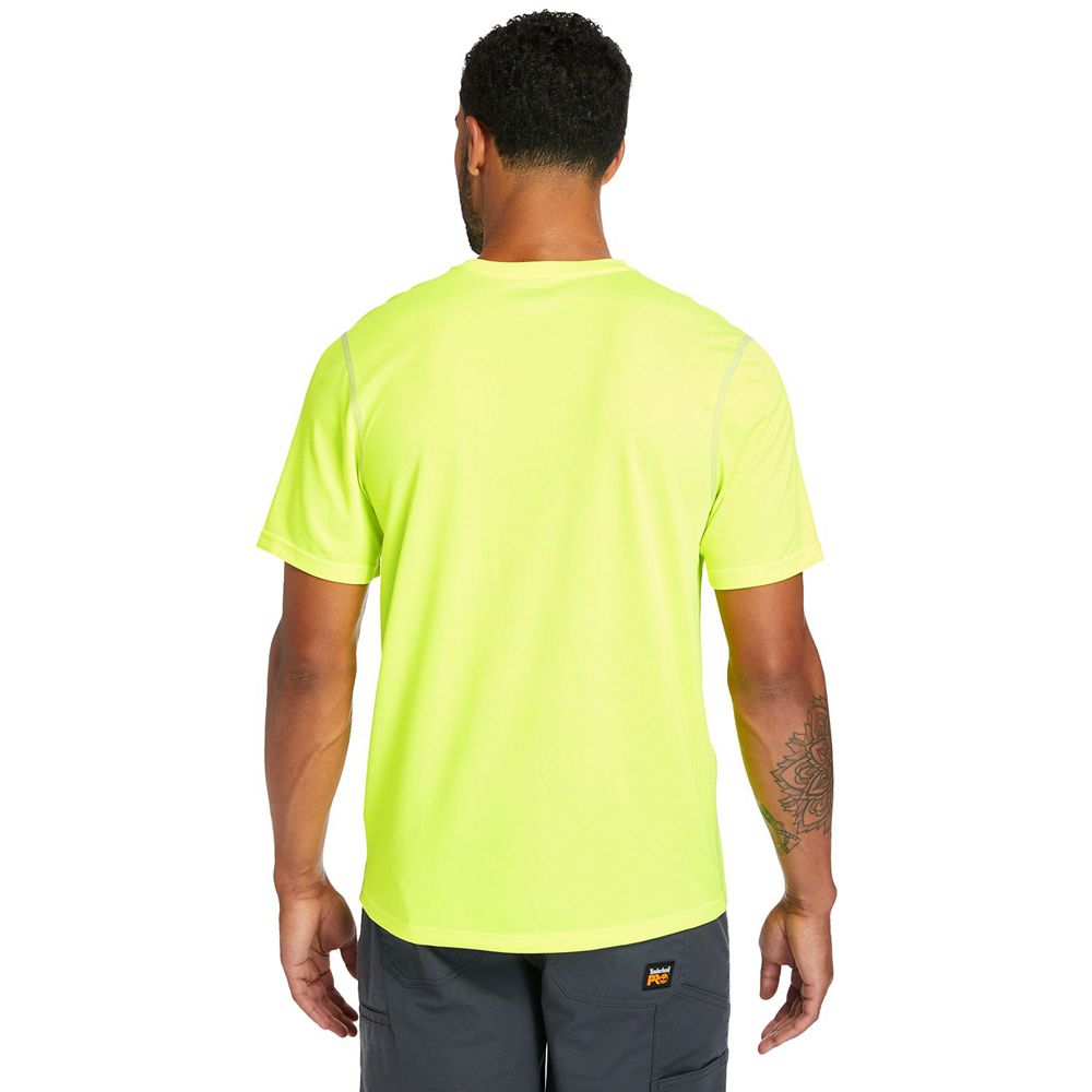 Timberland Mens T-Shirts PRO® Wicking Good Sport Short Sleeve - Green - India RW4539701